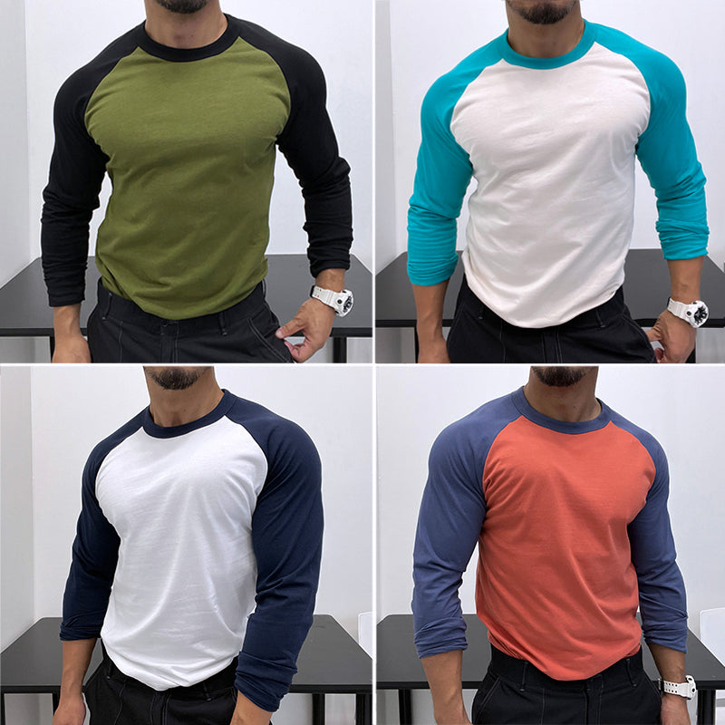 Men's Slim-Fit Color-Block Shirt