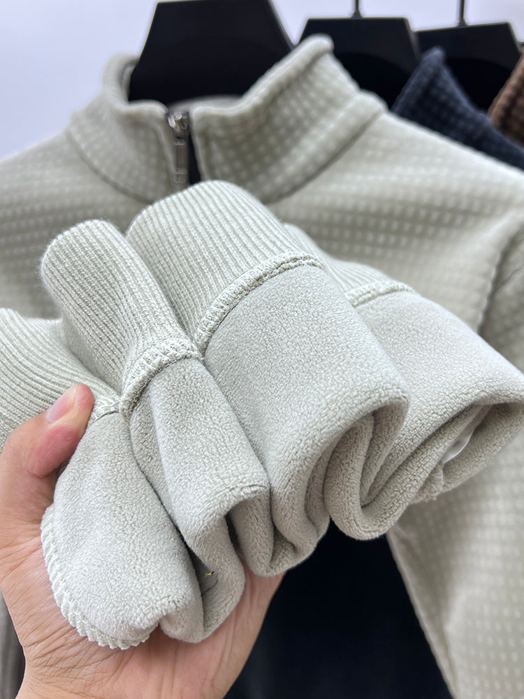 Premium Half-Zip Alpaca Fleece Pullover