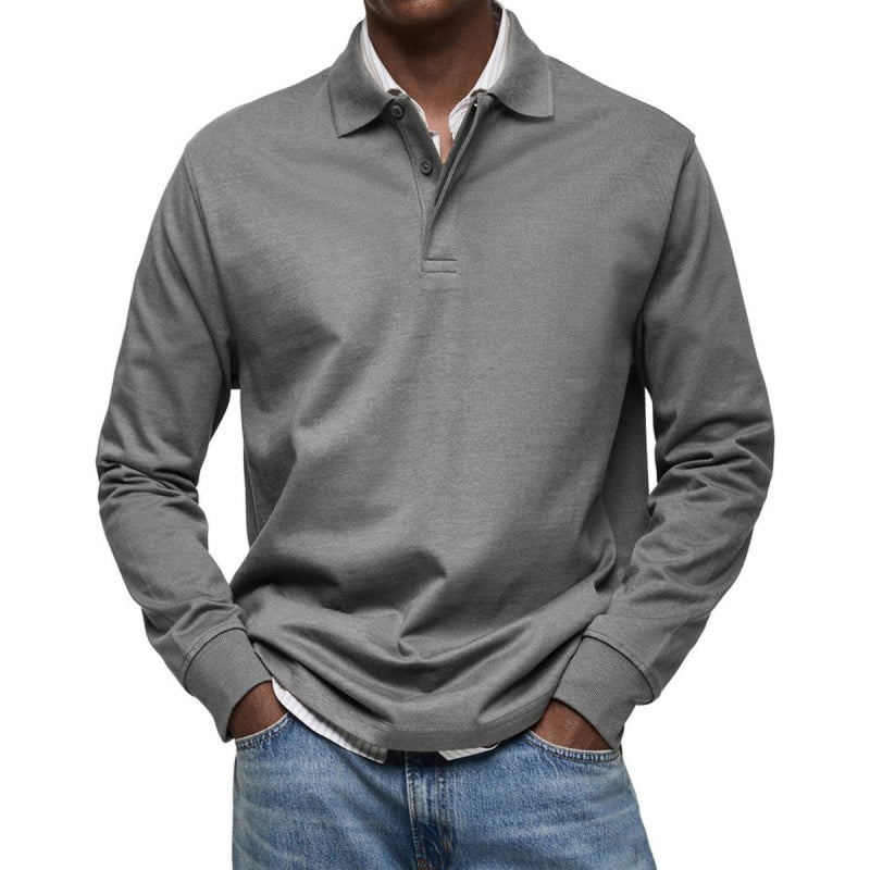 Men's Classic Long Sleeve Polo Shirt