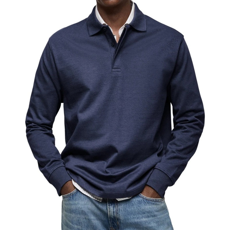 Men's Classic Long Sleeve Polo Shirt