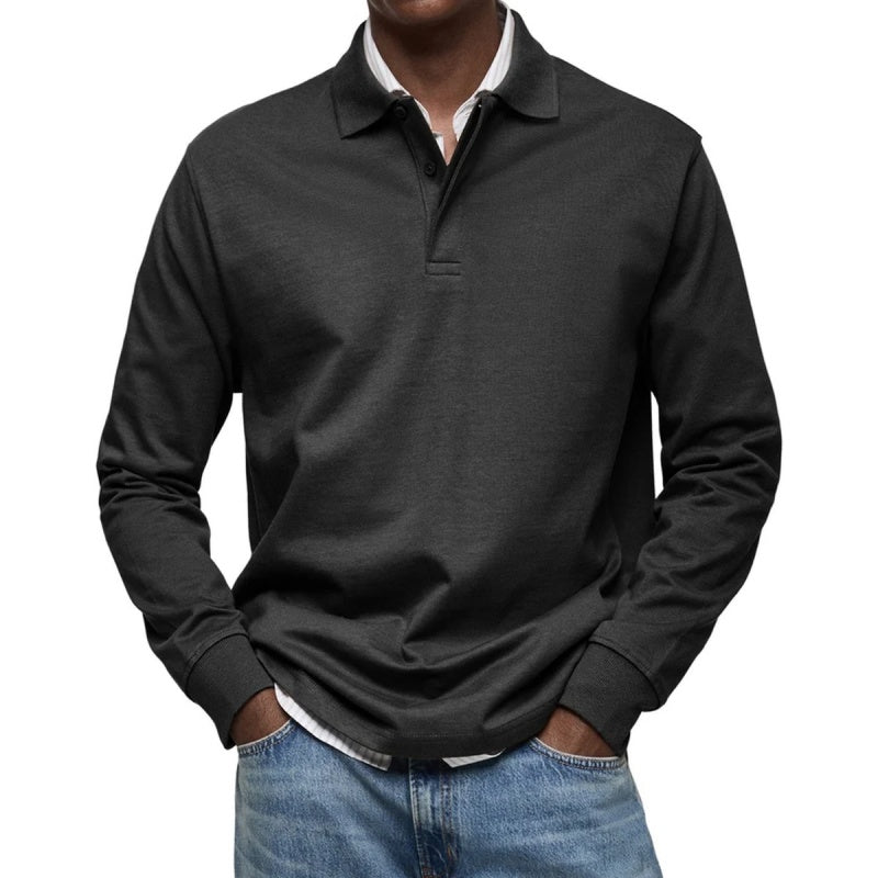 Men's Classic Long Sleeve Polo Shirt