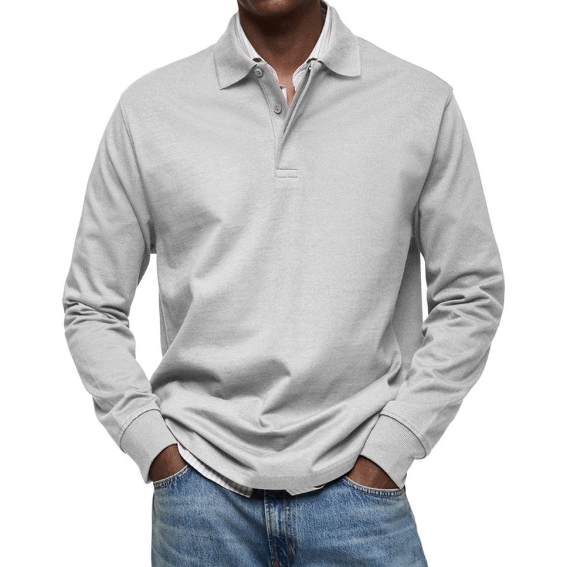 Men's Classic Long Sleeve Polo Shirt