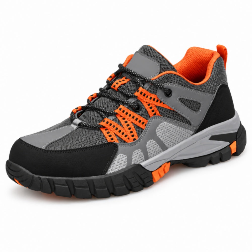 Men's Lightweight Safety Work Shoes with Impact-Resistant Toe