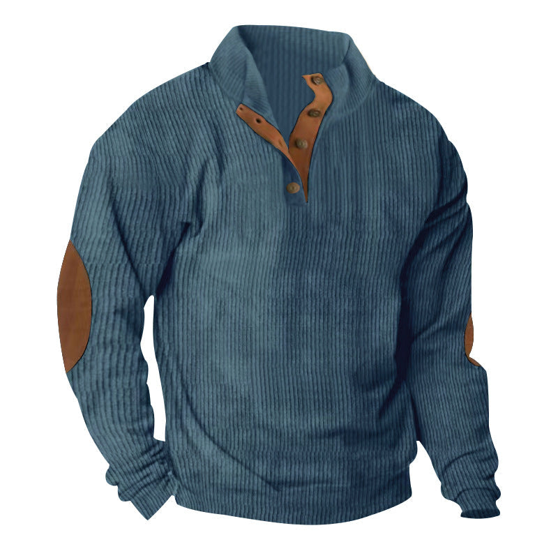 Men's Outdoor Stand Collar Long Sleeve Sweatshirt