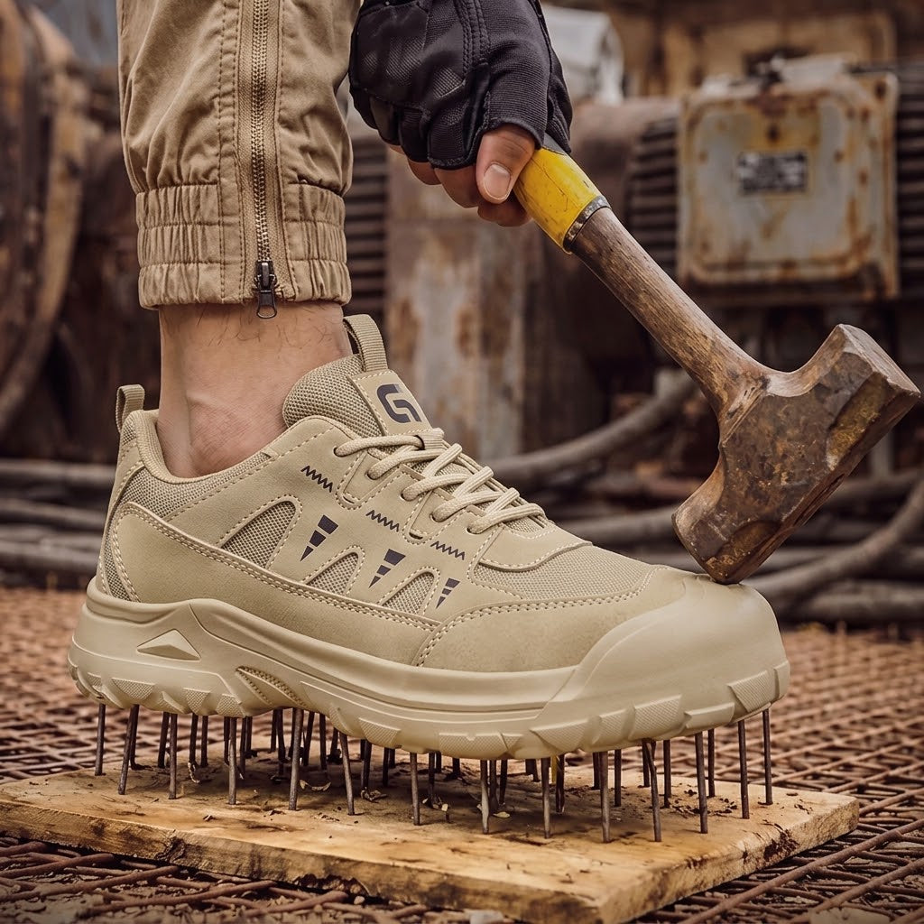 Men's Lightweight Steel Toe Safety Work Shoes