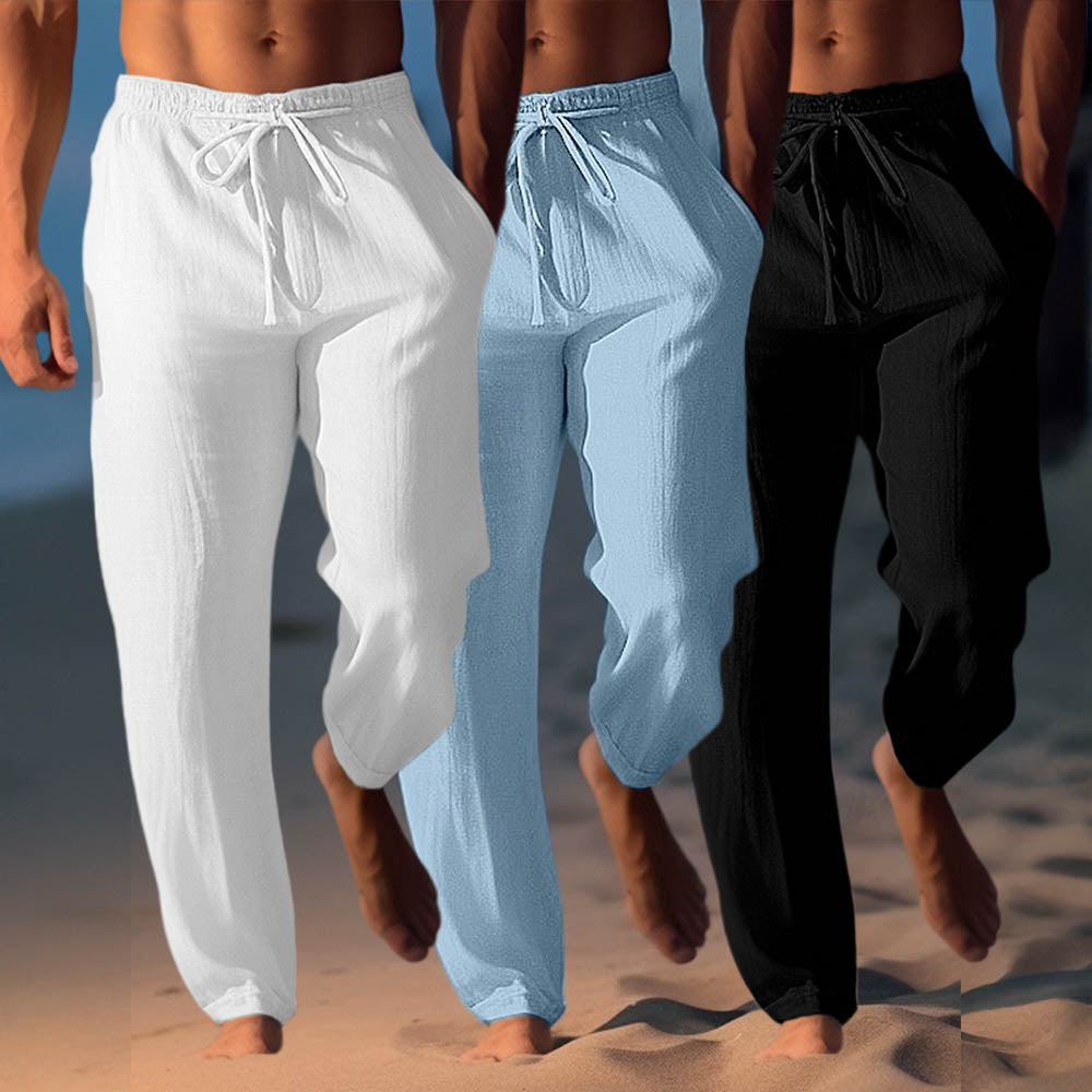 Men’s Lightweight Drawstring Linen Pants