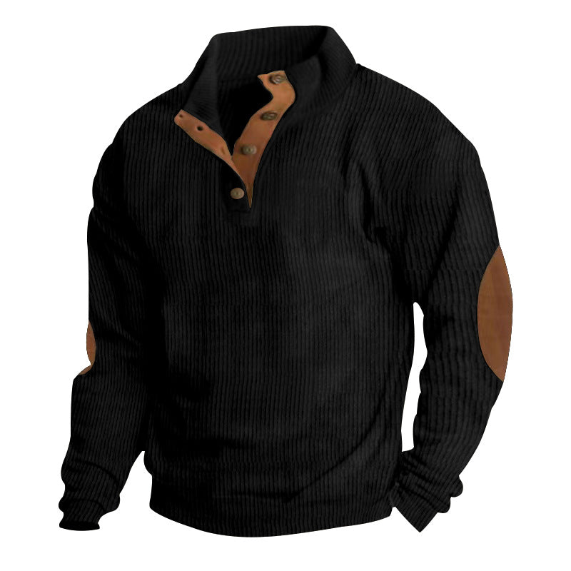 Men's Outdoor Stand Collar Long Sleeve Sweatshirt
