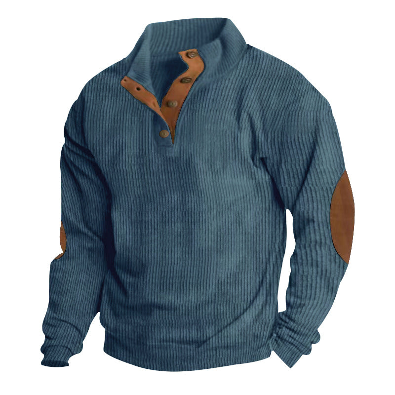 Men's Outdoor Stand Collar Long Sleeve Sweatshirt