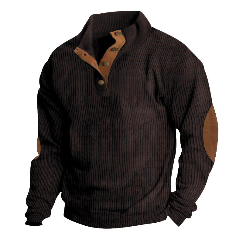 Men's Outdoor Stand Collar Long Sleeve Sweatshirt