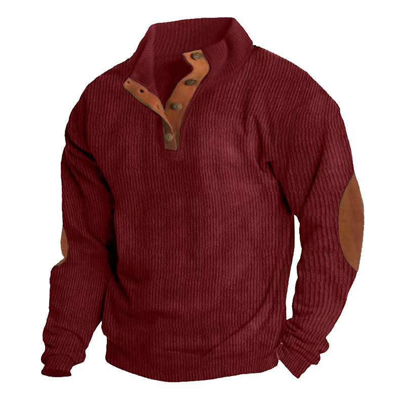 Men's Outdoor Stand Collar Long Sleeve Sweatshirt
