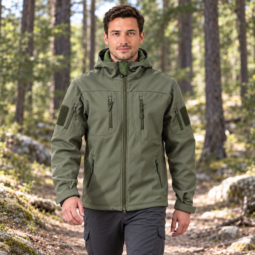 Men’s Waterproof Hooded Tactical Jacket