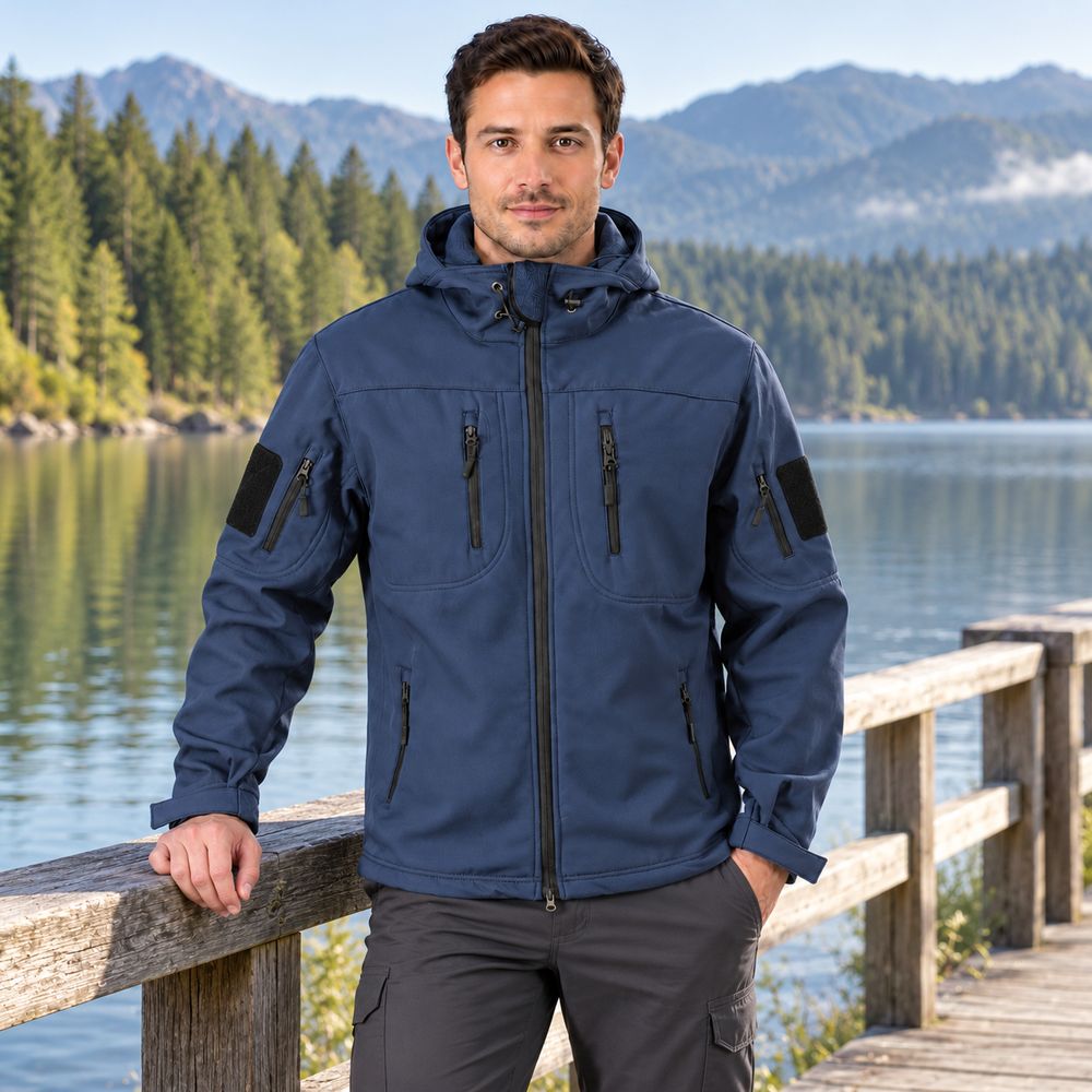 Men’s Waterproof Hooded Tactical Jacket