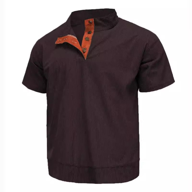 Camicia da uomo in velluto a velluto da uomo