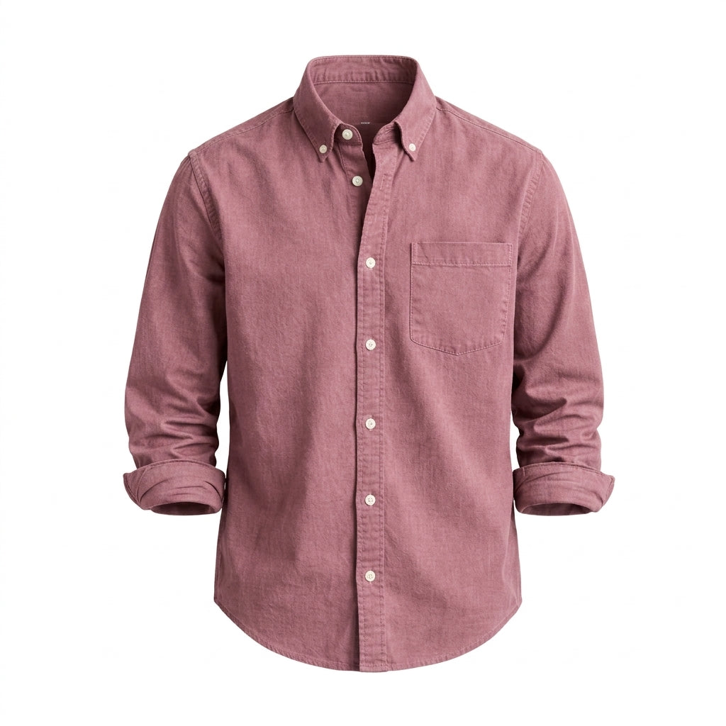 Men’s Classic Handmade Casual Button-Down Shirt