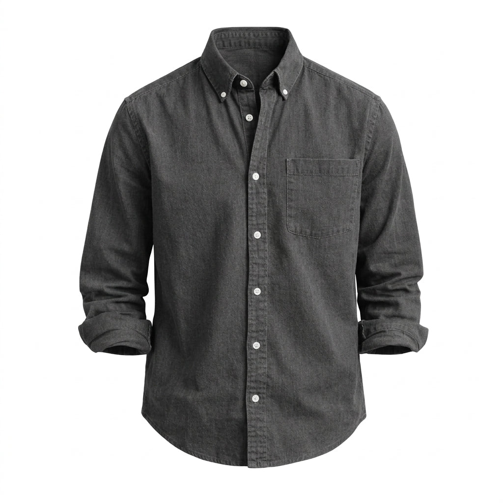 Men’s Classic Handmade Casual Button-Down Shirt