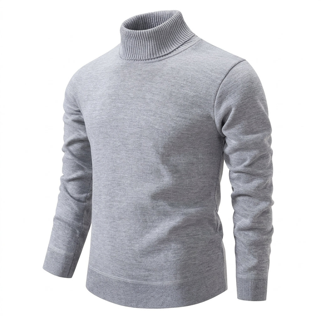 Men's Ribbed Turtleneck Sweater