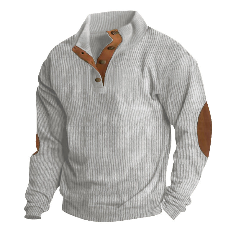 Men's Outdoor Stand Collar Long Sleeve Sweatshirt