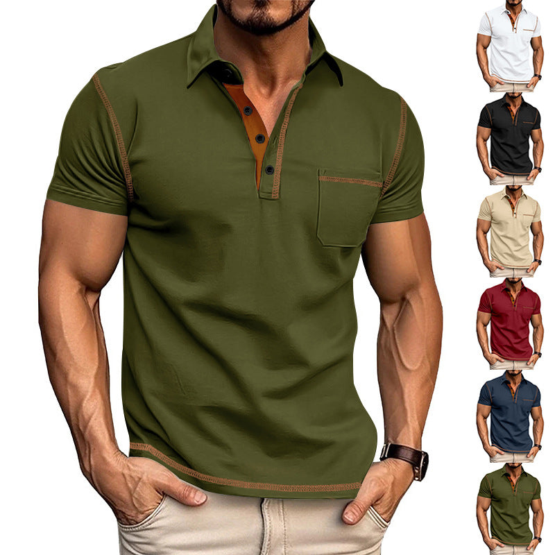 Men's Contrast Stitch Polo Shirt Collection