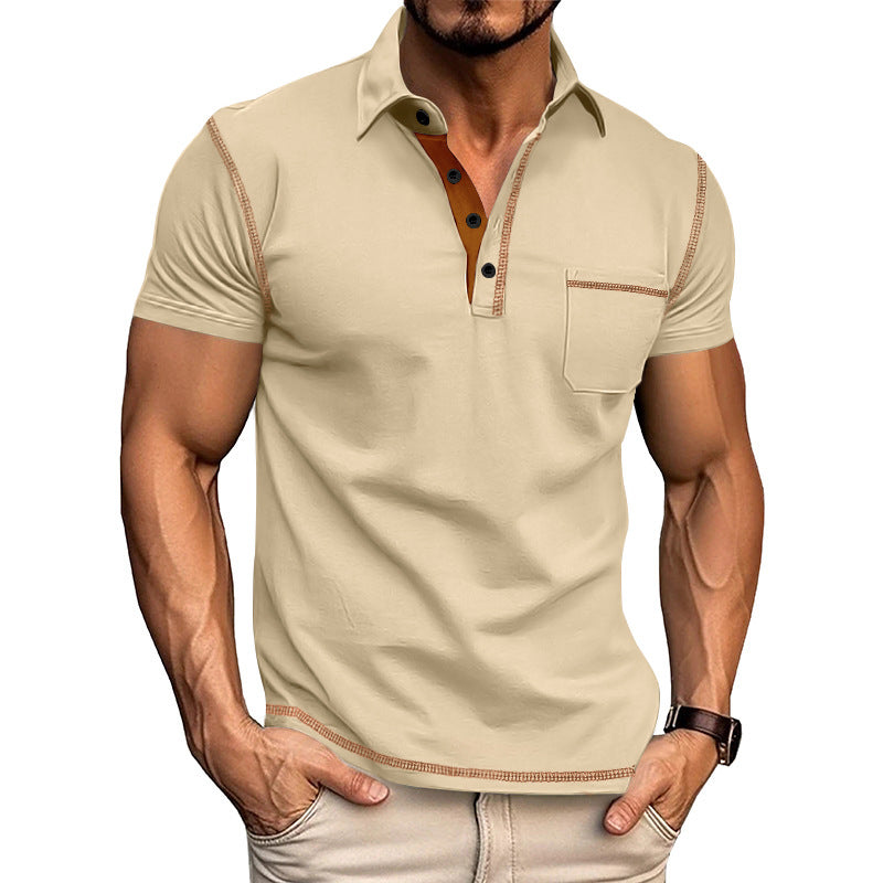Men's Contrast Stitch Polo Shirt Collection