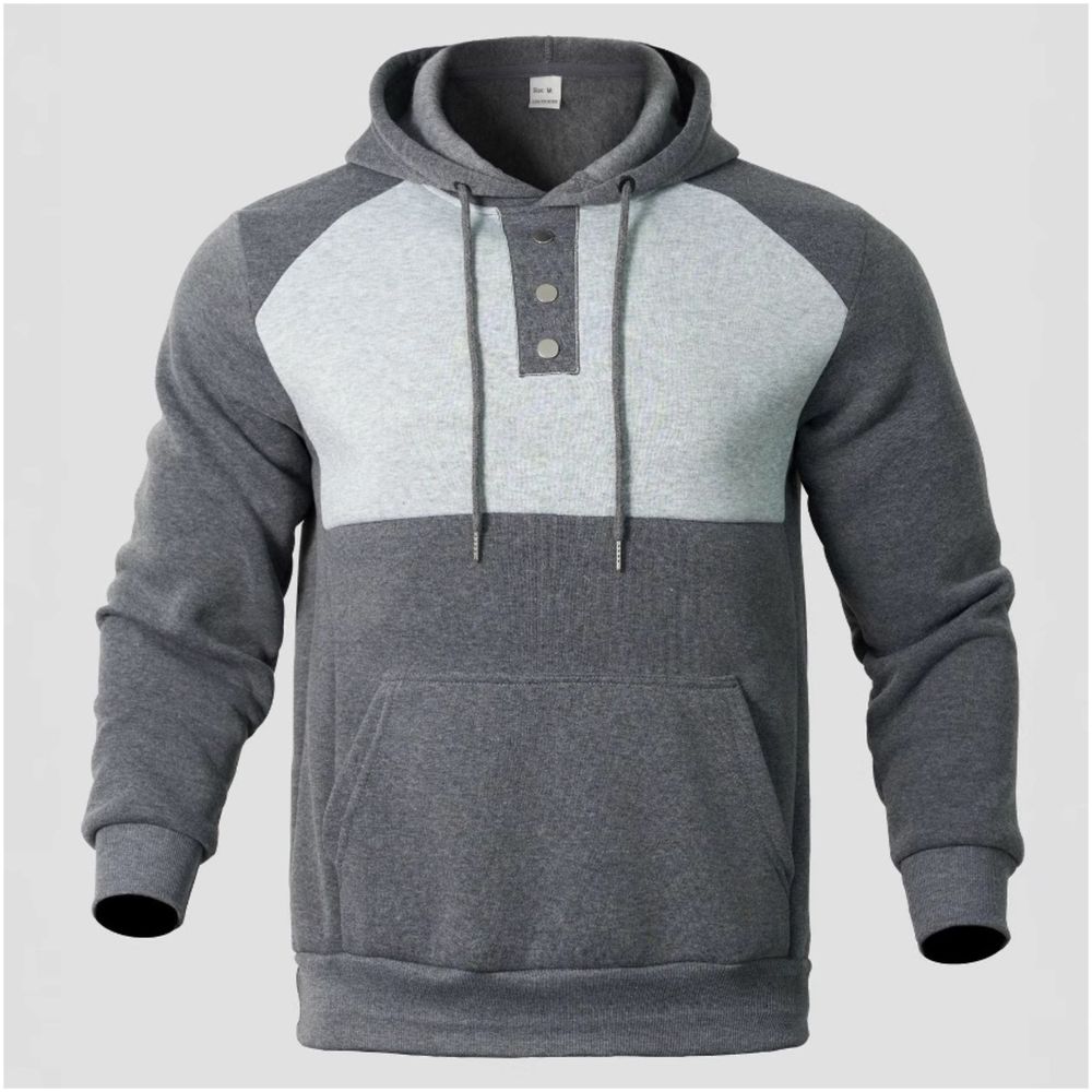 Men Premium Stylish Color-Block Hoodie