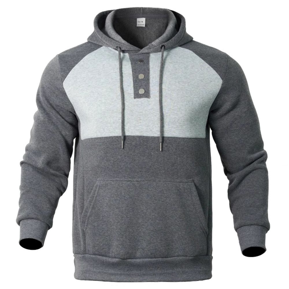 Men Premium Stylish Color-Block Hoodie