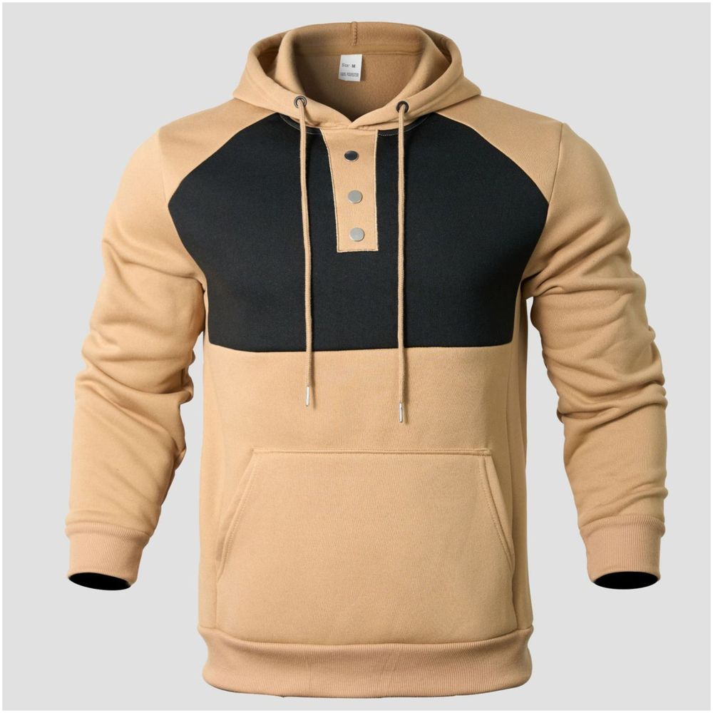 Men Premium Stylish Color-Block Hoodie