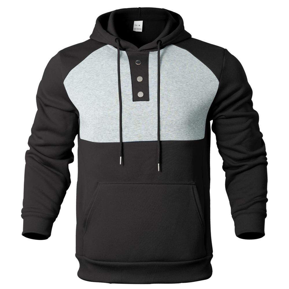 Men Premium Stylish Color-Block Hoodie