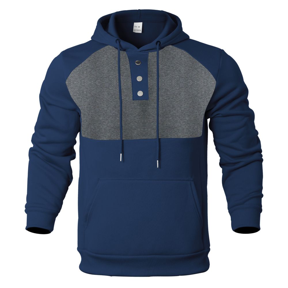 Men Premium Stylish Color-Block Hoodie
