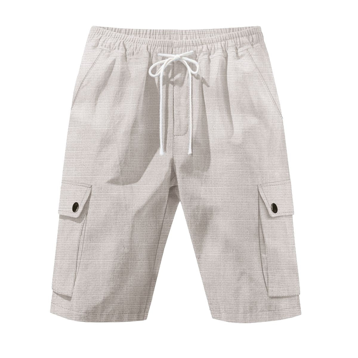 Men's Casual Breathable Linen-Blend Cargo Shorts