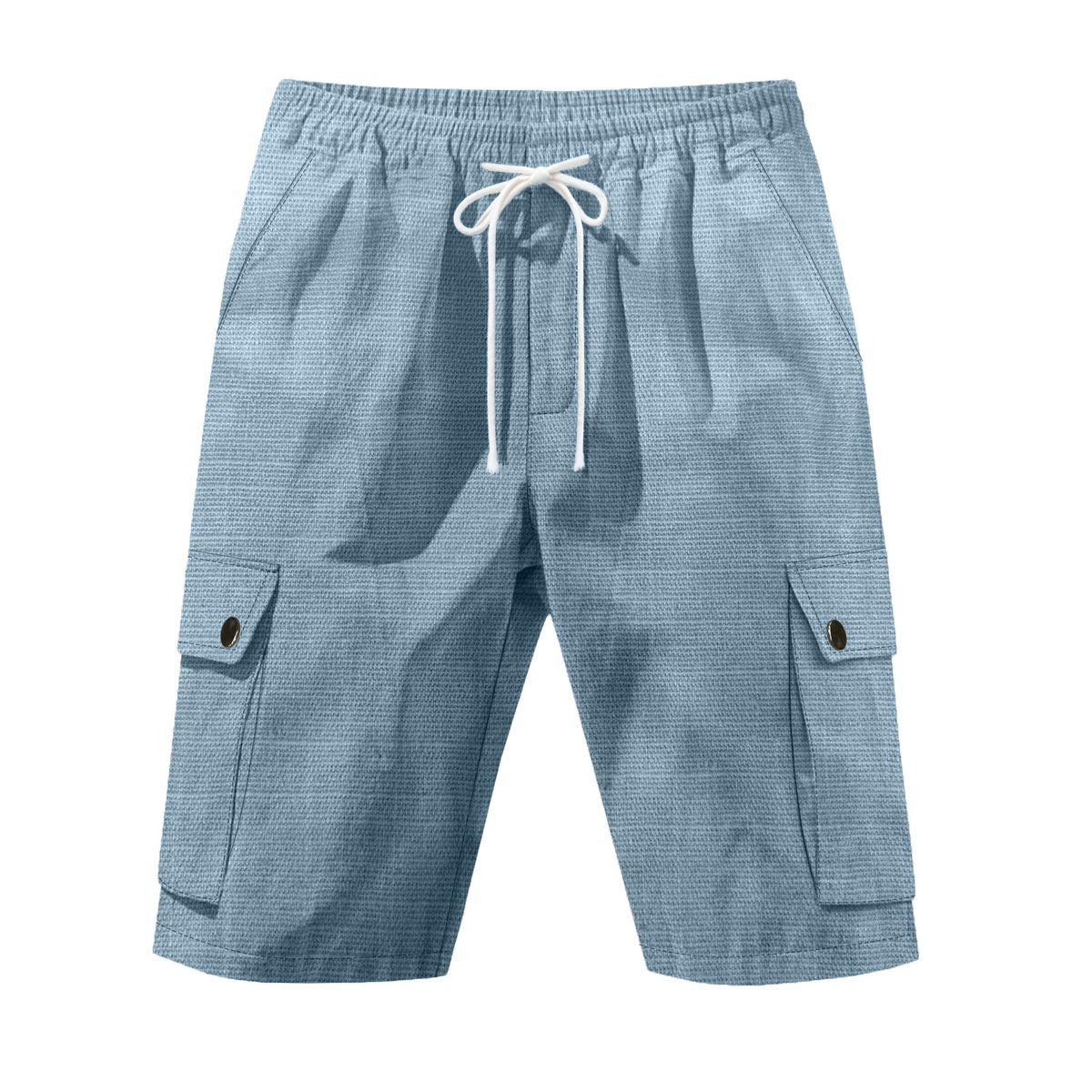 Men's Casual Breathable Linen-Blend Cargo Shorts