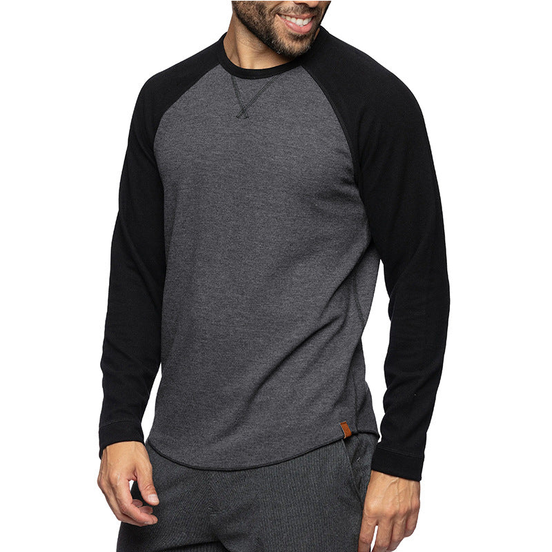 Men's Casual Long-Sleeve Raglan Shirt
