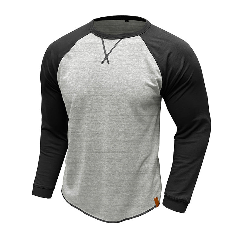 Men's Casual Long-Sleeve Raglan Shirt