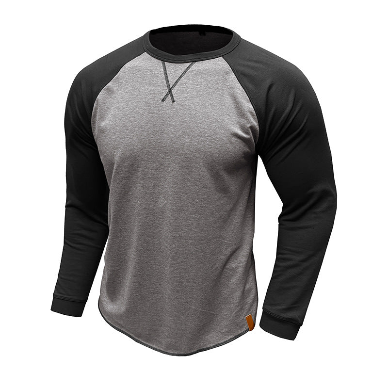 Men's Casual Long-Sleeve Raglan Shirt
