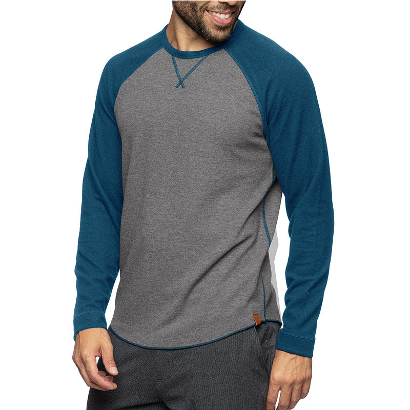 Men's Casual Long-Sleeve Raglan Shirt