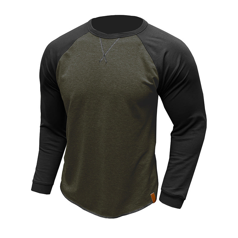 Men's Casual Long-Sleeve Raglan Shirt