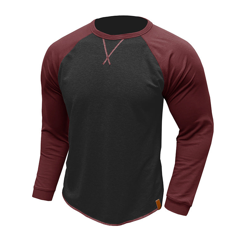Men's Casual Long-Sleeve Raglan Shirt