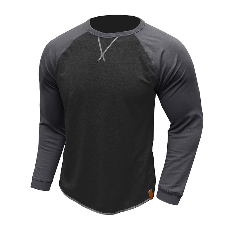 Men's Casual Long-Sleeve Raglan Shirt