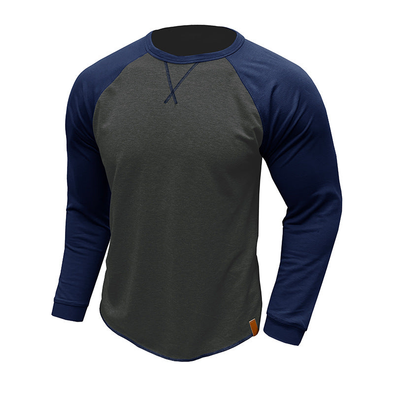 Men's Casual Long-Sleeve Raglan Shirt