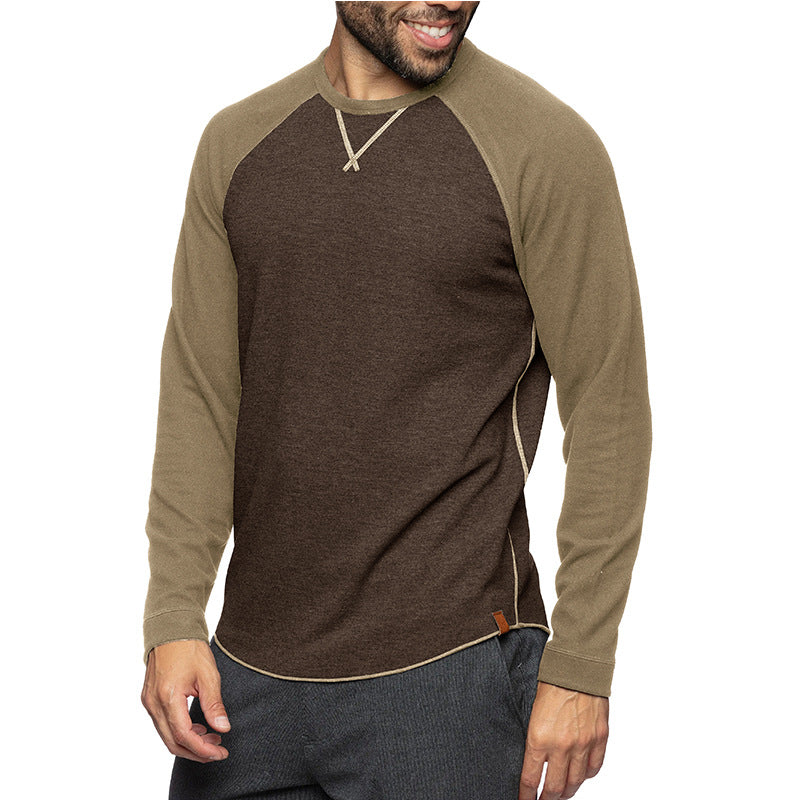 Men's Casual Long-Sleeve Raglan Shirt