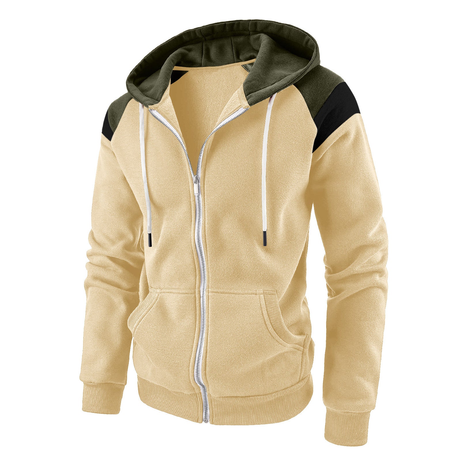 Men's Casual Versatile Zip-Up Hoodie
