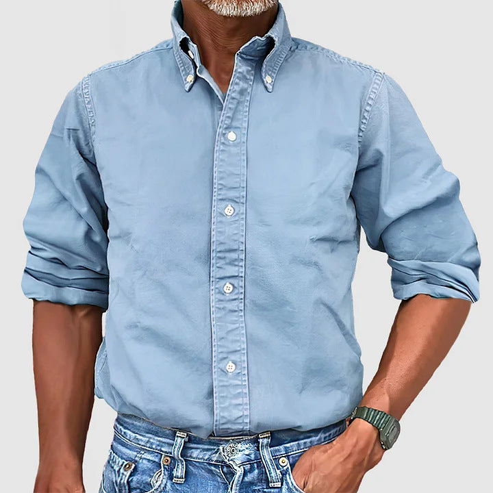 Men's Classic Casual Timeless Style Button-Down Shirt