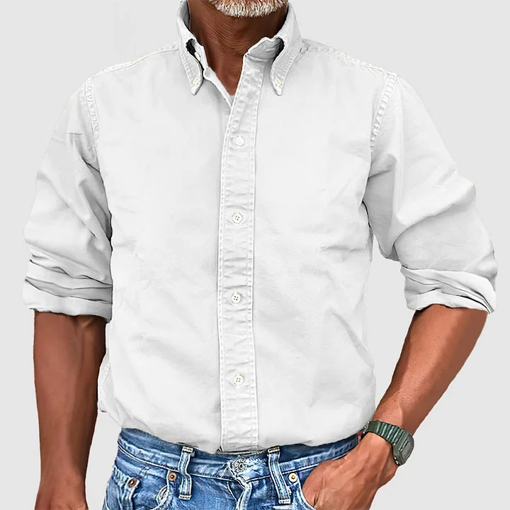 Men's Classic Casual Timeless Style Button-Down Shirt