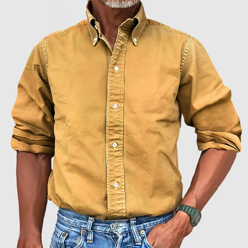 Men's Classic Casual Timeless Style Button-Down Shirt