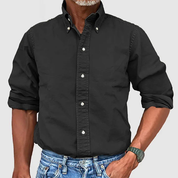 Men's Classic Casual Timeless Style Button-Down Shirt