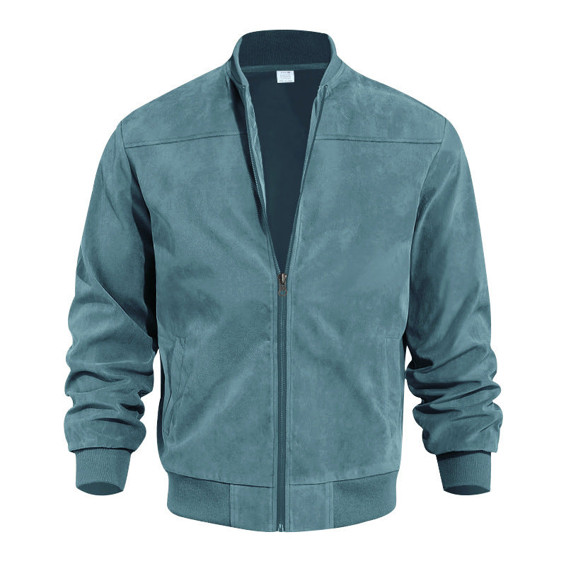Men‘s Comfort Sleek Suede Bomber Jacket