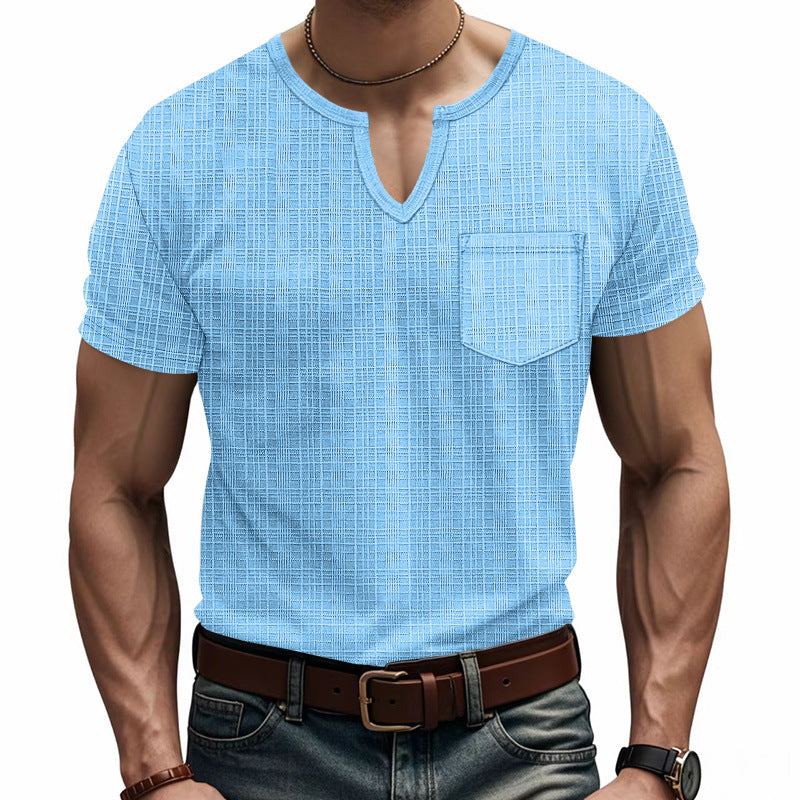Men's Comfortable and Stylish Casual Henley T-Shirt