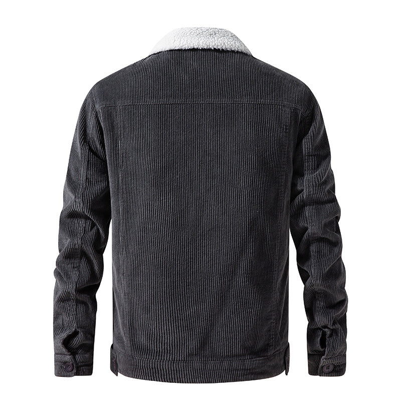 Men's Cozy Corduroy Plush Inner Lining Jacket