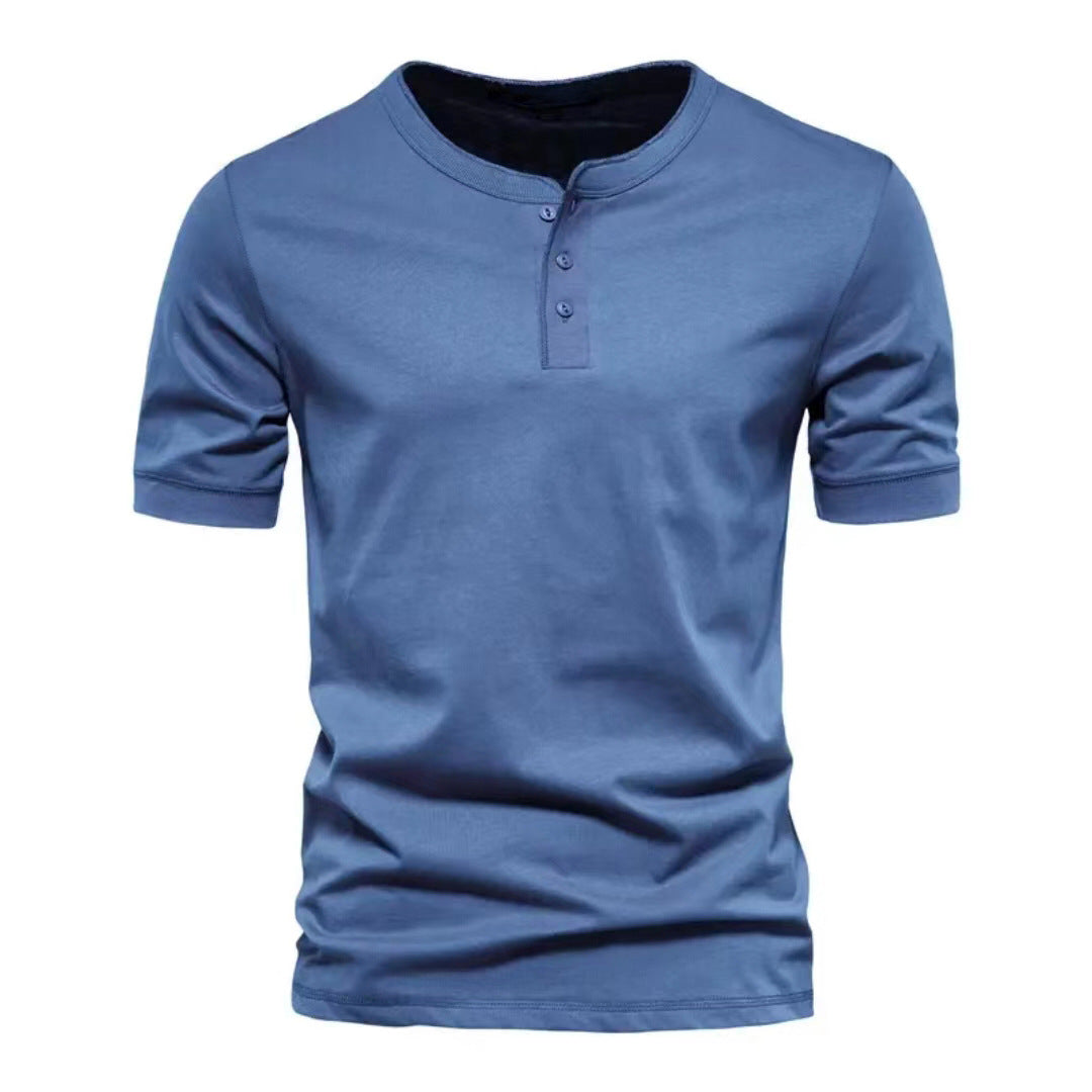 Tee-shirt Henley Extensible Essentiel pour Hommes