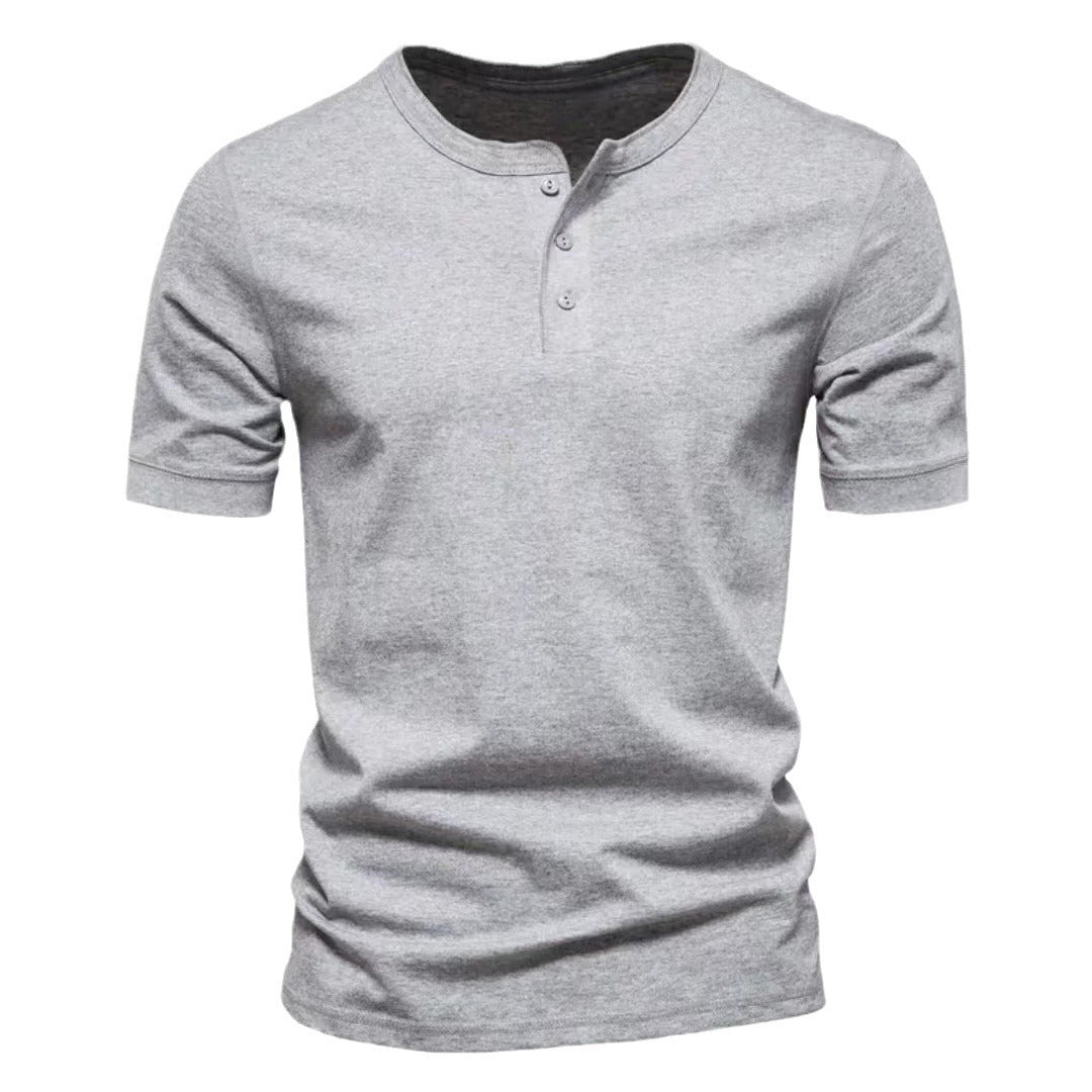 Tee-shirt Henley Extensible Essentiel pour Hommes