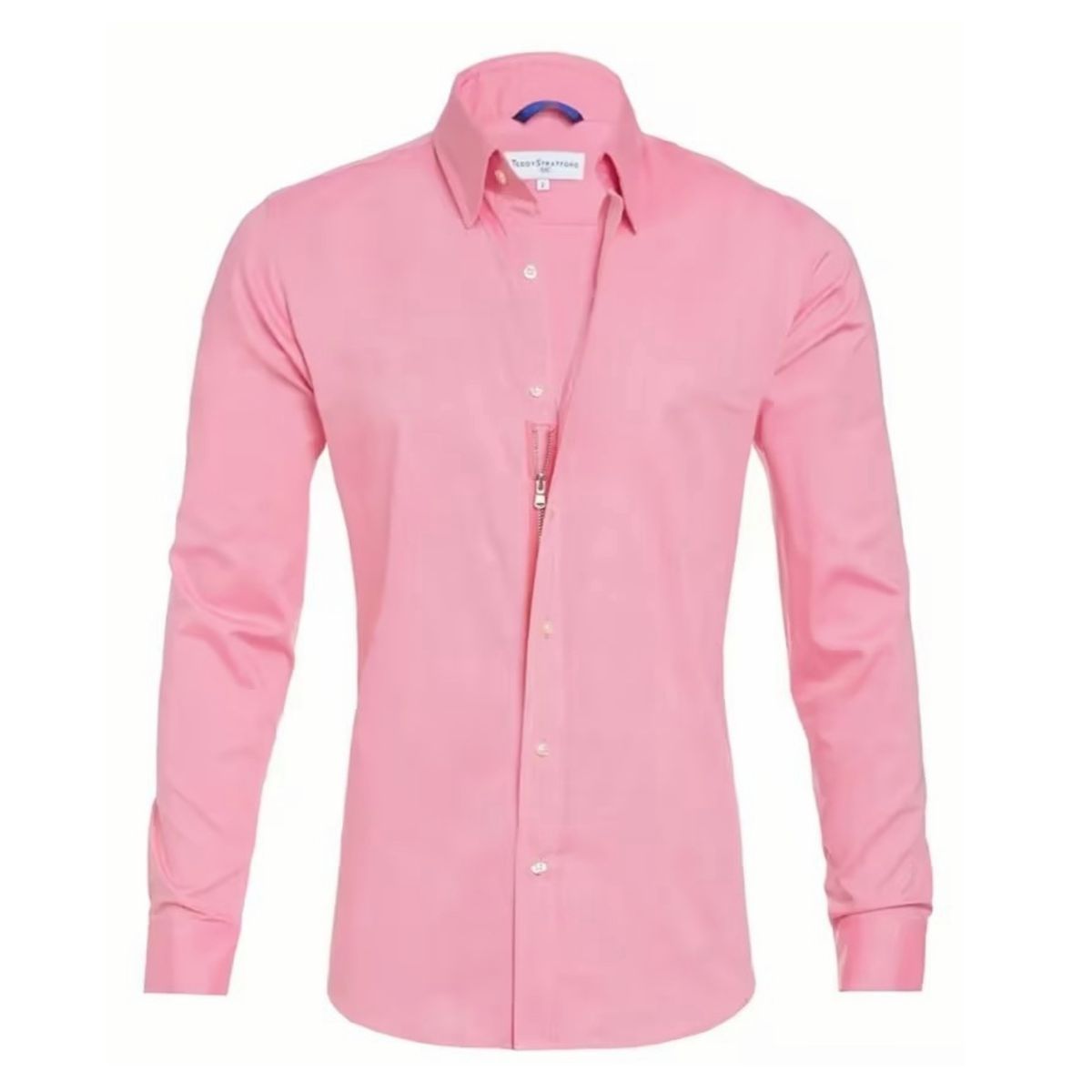 Pink shirt on a white background
